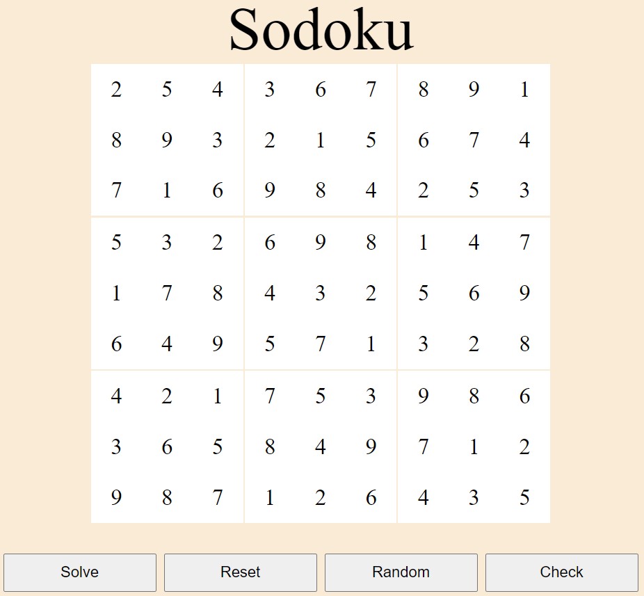 Sodoku Solver